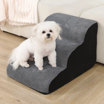 Pets Steps For Dogs Cats Non-Slip Dog Training Stairs Removable and Washable 3 4 5 Steps 3