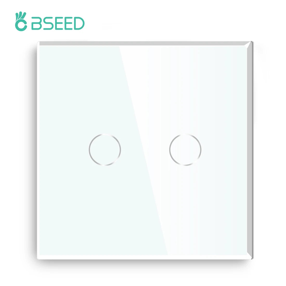 BSEED Touch Lichtschakelaar EU Standaard Stopcontact Met USB Type-C Kristallen Glazen Paneel Witte Kleur Stekkers 1/2/3Gang Schakelaar