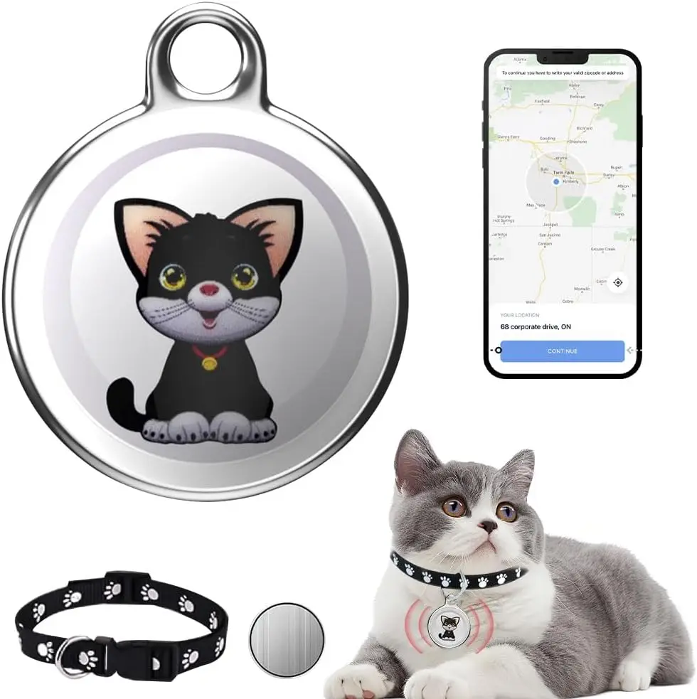 

Новый усовершенствованный мини-GPS-трекер для кошек и собак, без ежемесячной платы, отслеживание местоположения в реальном времени, водонепроницаемый, маленький ошейник