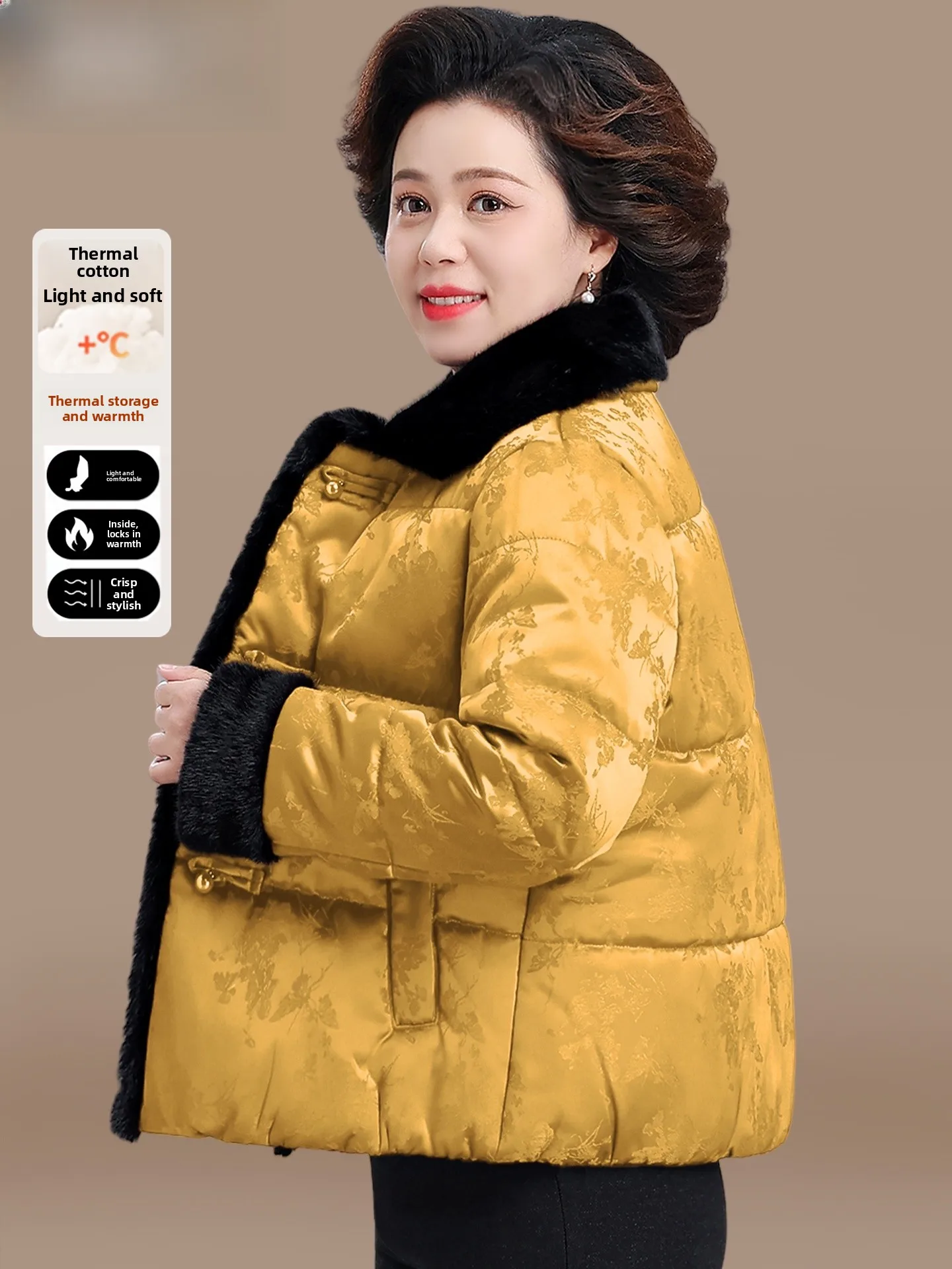 

Новая китайская женская пуховая куртка из хлопка, осенне-зимняя верхняя одежда, теплая, модная, свободного кроя, с длинными брюками, на одной пуговице