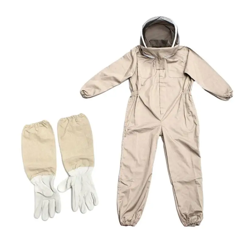 

Beekeeping suit Detachable Full body Protective Beekeeping Jacket with Work Safety Clothing Mittens for Rainforest Garden