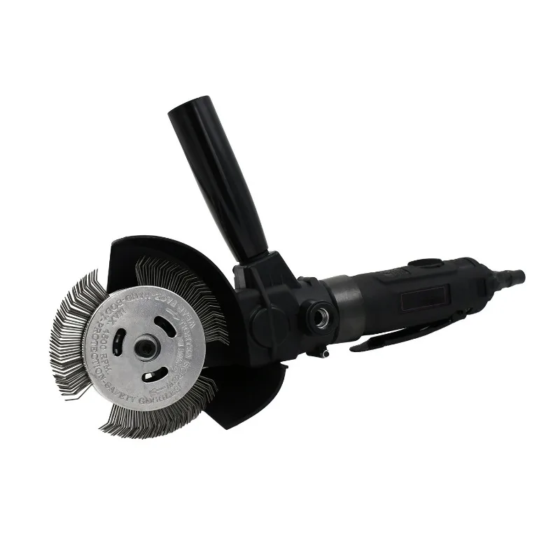 Pneumatic Sandblasting Descaling Machine Steel Wire Texturing Tool For Ship Rust Removal Stripping Surface Roughness Ra2.9