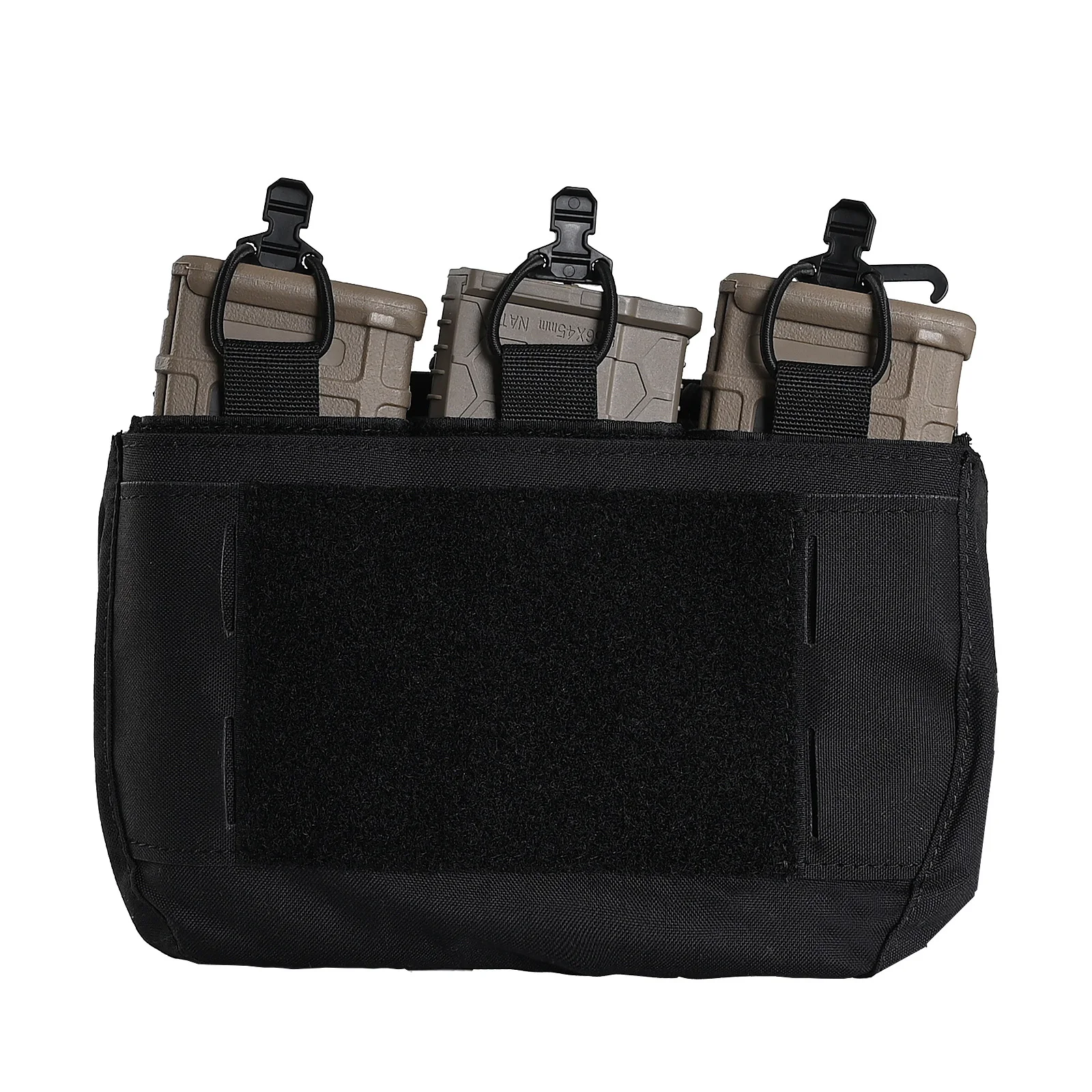 556 762 triple magazine pouch canguru inserção m4 ar revistas caça saco para dope frente flap fcpc v5 placa transportadora