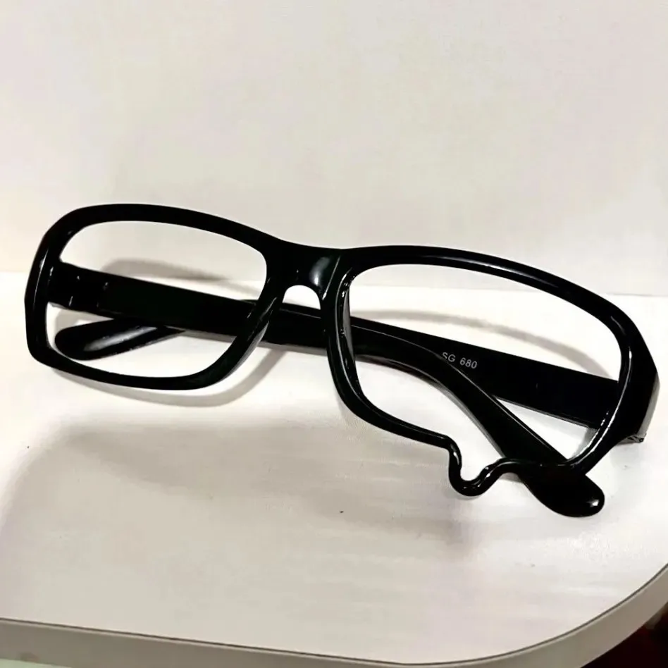 Y2K Teardrop Cosplay Glasses Unisex Without Lenses Eyeglass Jewelry Costume Props Spectacles Eyewear Accessories Gifts