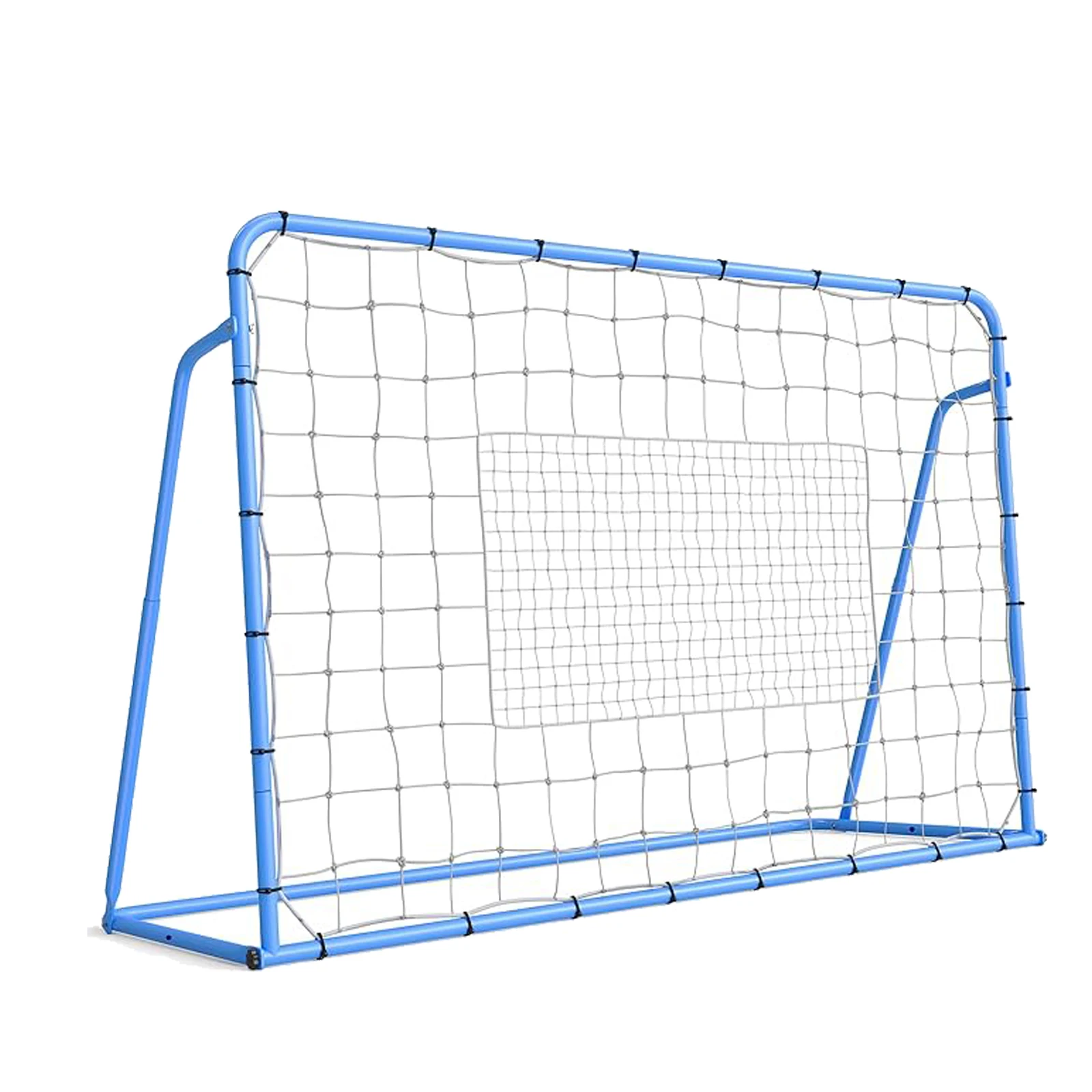 

Soccer Rebounder Net 6x4x2 Ft, Adjustable Football Training Equipment with Rust Resistant Iron Frame for Backyard, Practice