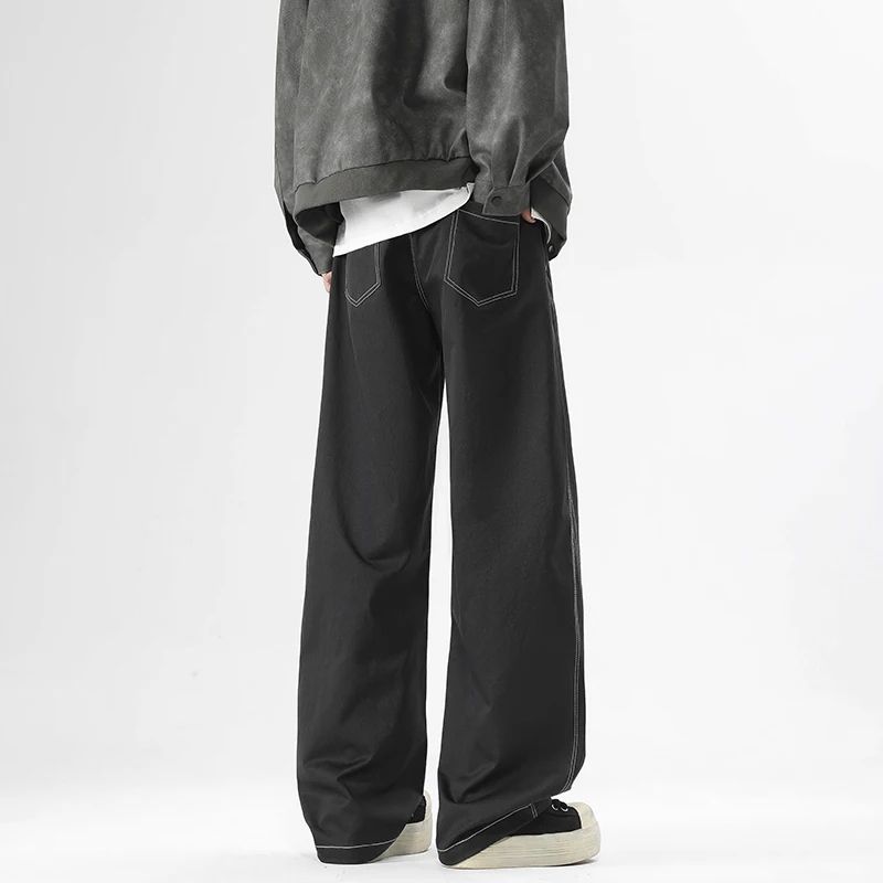 【Mirrordust】Новые осенние мужские брюки Scimitar, свободные повседневные широкие брюки High Street, универсальные длинные брюки