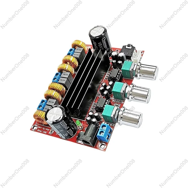 

2.1-канальная цифровая усилительная плата 2x50Вт+100Вт, модуль автомобильного аудиоусилителя с широким диапазоном напряжения 12-24В