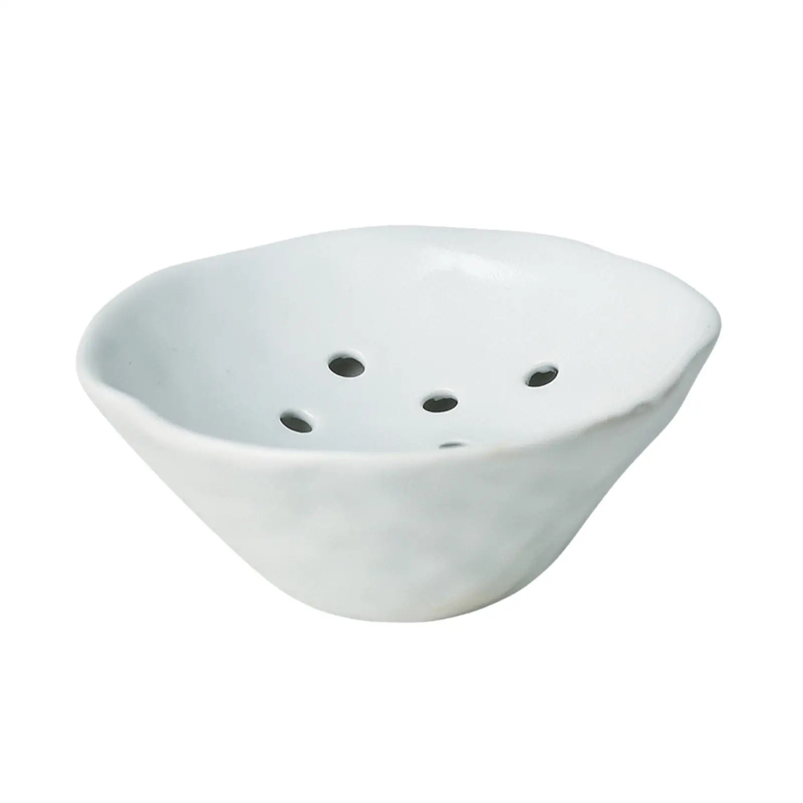 Elegant Ceramic Flower Vase with Perforated Insert for Low Profile Bouquets Living Room Table Decor