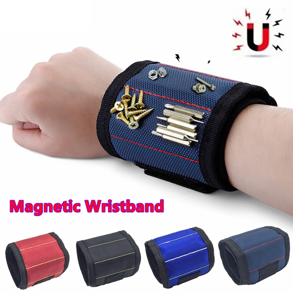 Powerful Magnetic Wristband Wristband Magnet Electrician Tool Kit for Screw Nail Nut Bolt Drill Bit Portable Repair Tool Belt