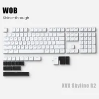 XVX V2 Theme Keycap 127 Key PBT Custom Simplicity Keyboard Cap LOW Profile Switch Office Gaming KeyCap for Mechanical Keyboard