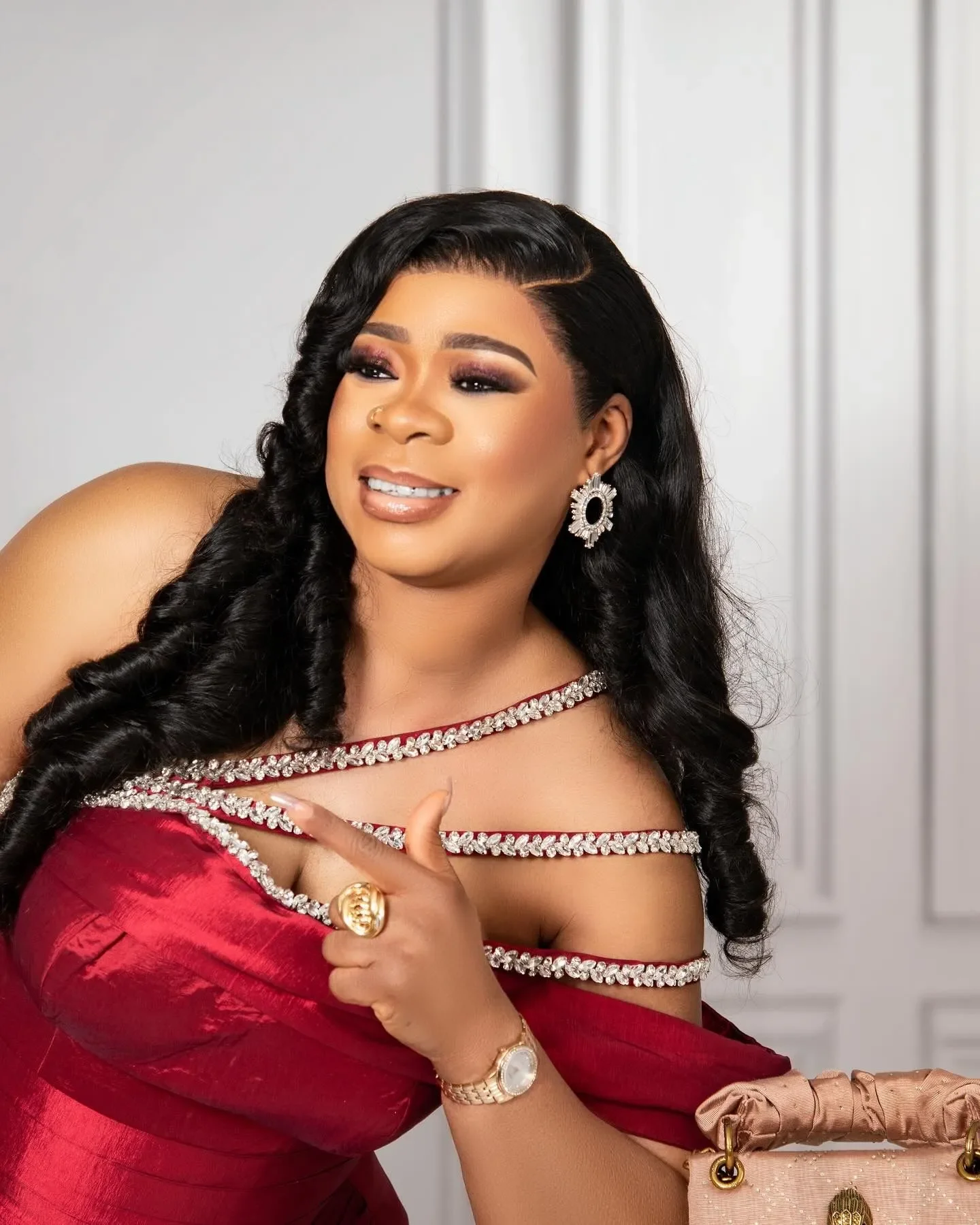 Plus Size Bordeaux Zeemeermin Galajurken Voor Speciale Gelegenheden Kristallen Satijn Avond Formeel Feest Tweede Receptie Verjaardag Engag