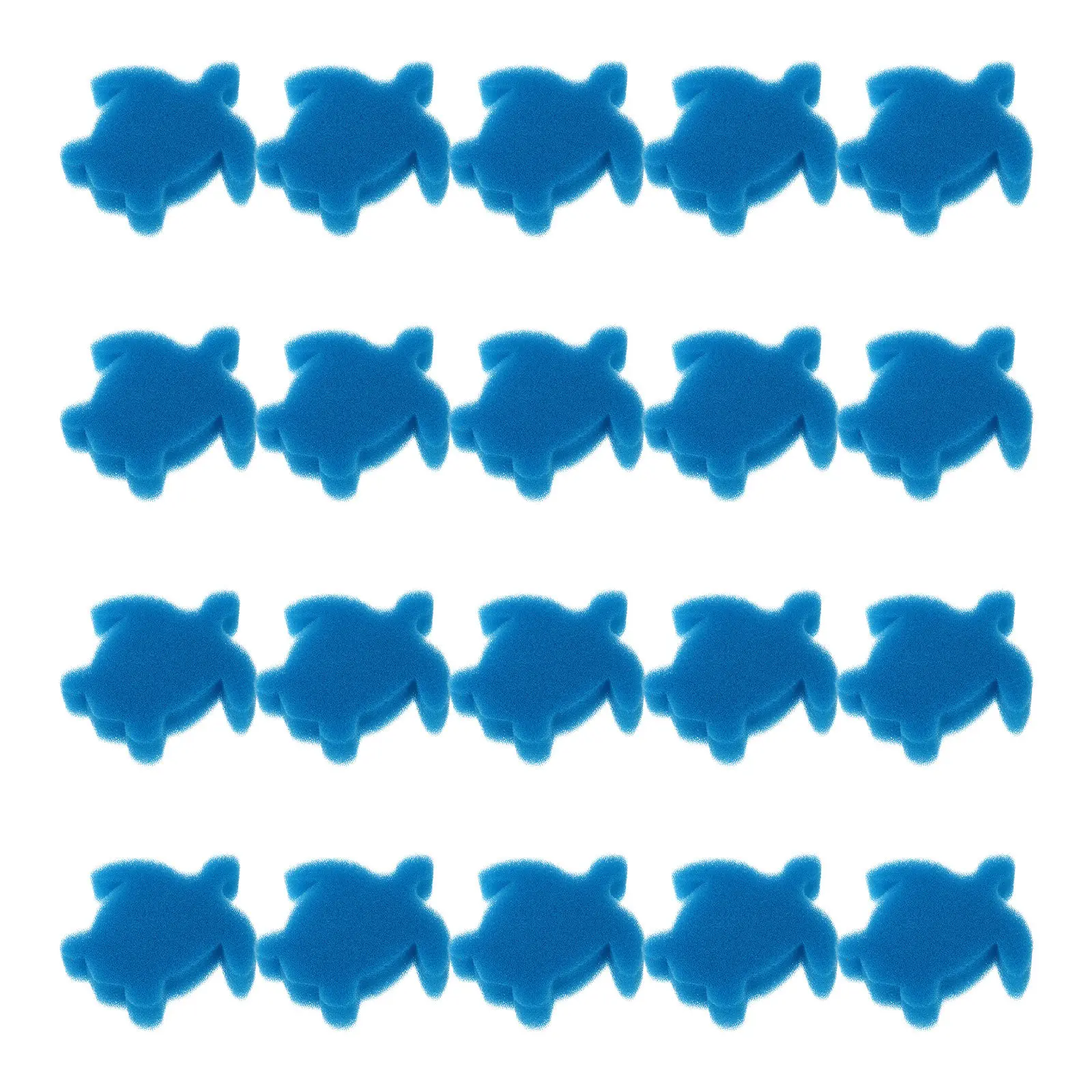 24Pcs Tortoise Shaped Oil Absorbing Sponge Premium Filter Sponge Pool Tub Spa Cleaning Tool Effective Oil Removal