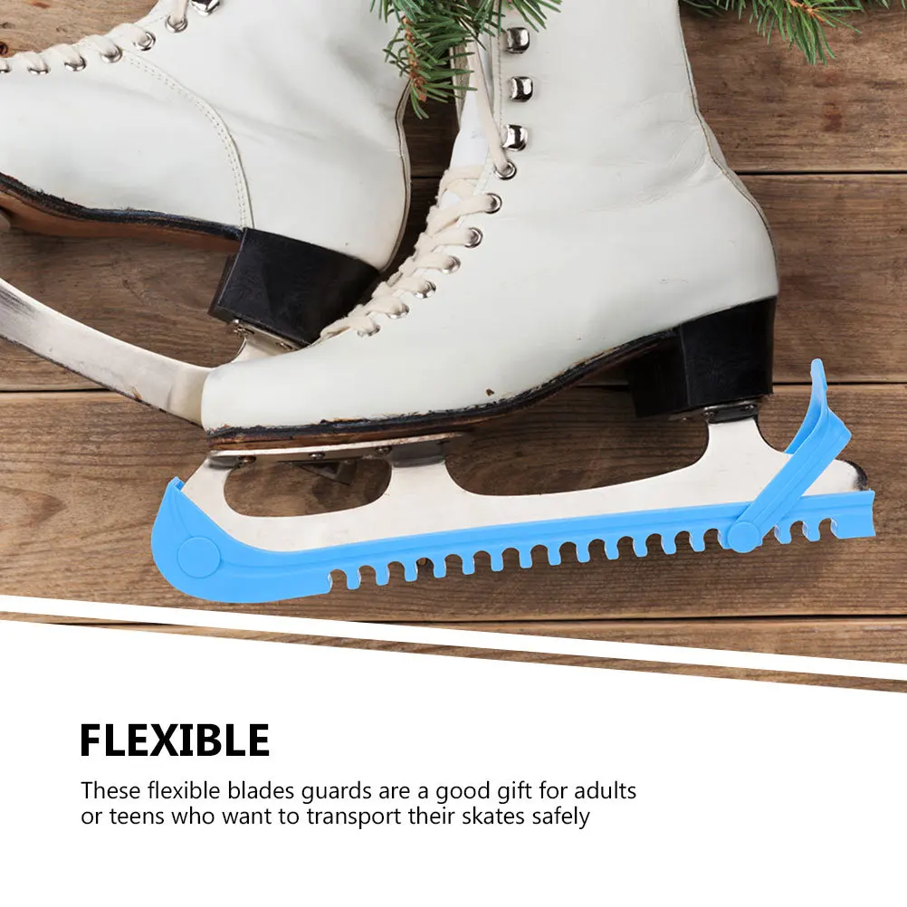 

2Pairs Professional Ice Skate Guards Lightweight Portable Durable Hockey Skate Blades Covers Skating Shoes Protection