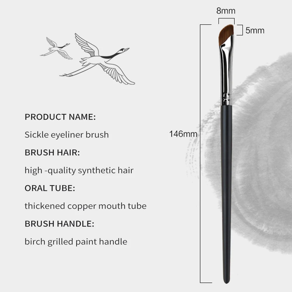 Bethy Schönheit Eyeliner Pinsel Abgewinkelt Wimpern Präzision Make-Up Pinsel Für Flüssigkeit Powder Eye Brow Pen Liner Synthetische Haar 2 stücke