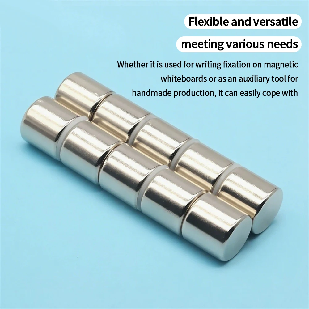 Home Storage Office Organizer Strong Neodymium Magnet Anti Corrosion Square 20x20mm Smooth Edge Cabinet Attachment Art Creation
