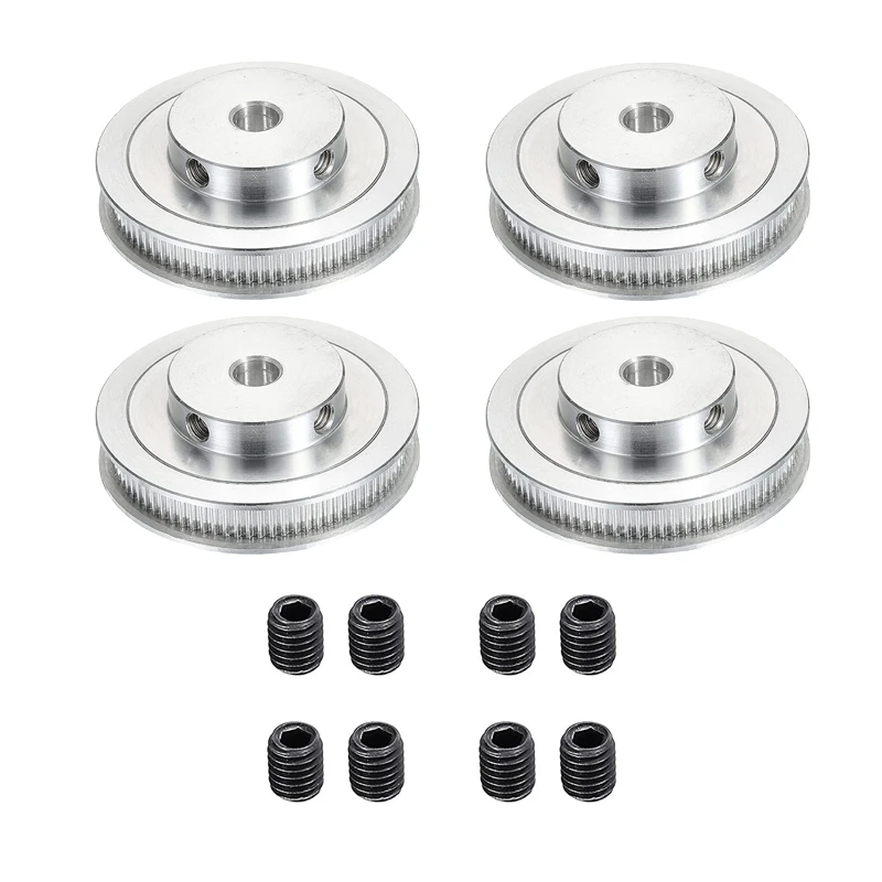 GT2 Pulley 80 Teeth 8Mm Hole Pulley Timing Pulley Aluminum For Speed Reducer Belt 3D Printer Replacement Parts Accessories