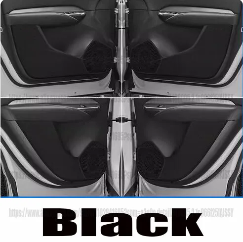 For Cadillac XT4 2019-2023 Leather Carbon Fiber Inner Door Anti-Kick Panel Cover Trim car acesssories