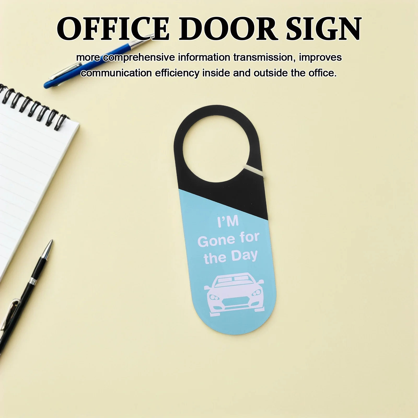 8 قطعة مكتب شماعات تسجيل مزدوج الوجهين لافتة للباب الوجهين بولي كلوريد الفينيل لا تزعج علامة ترحيب لاستخدام غرفة الاجتماعات المنزلية في الفندق #1