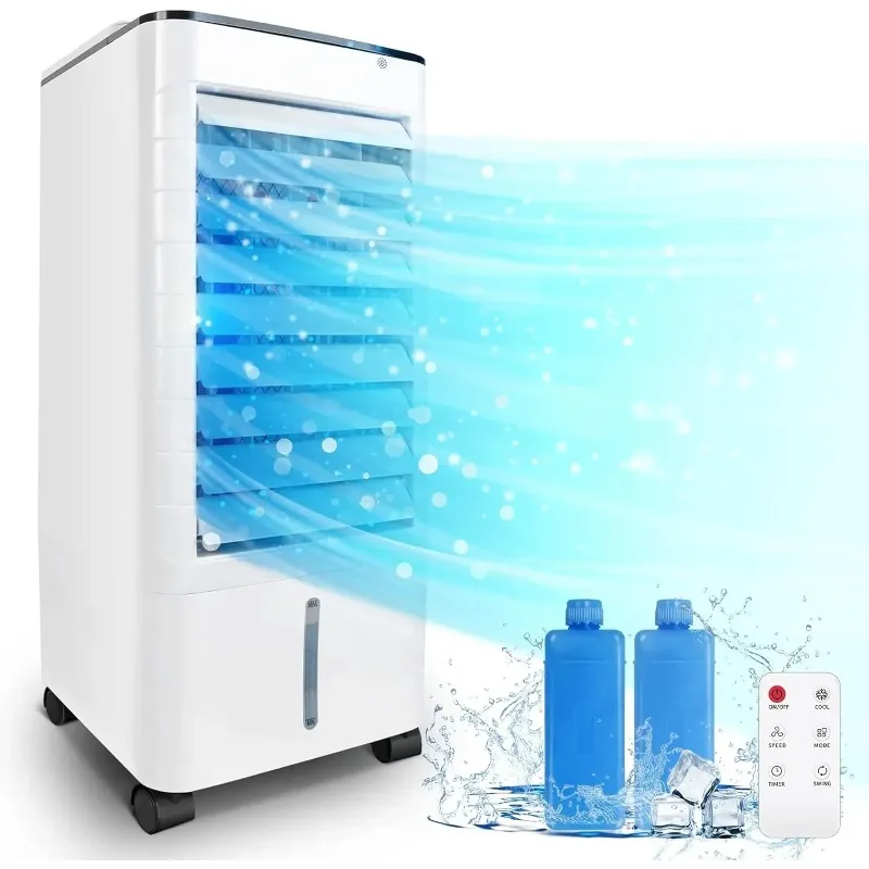 

Portable Air Conditioner Floor Standing, 3-in-1 Cooling Dehumidifier Fan for Home Office with Remote Control & Easy Installation