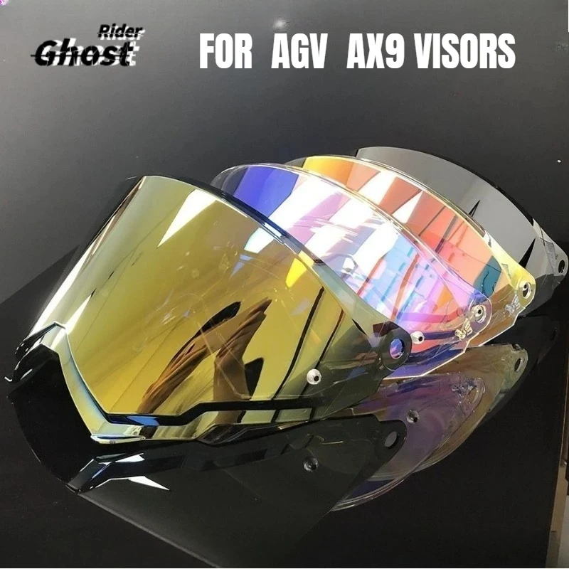 

Helmet Visor for AGV AX9 Carbon Fiber Visors Locomotive Off-road Helmets Visors Tension Helmet Lens Opening Accessories