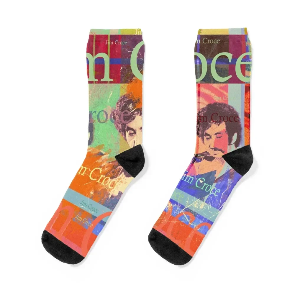 

aesthetic Jim Croce portrait, musician and songwriter Socks funny sock kids Non-slip Mens Socks Women's