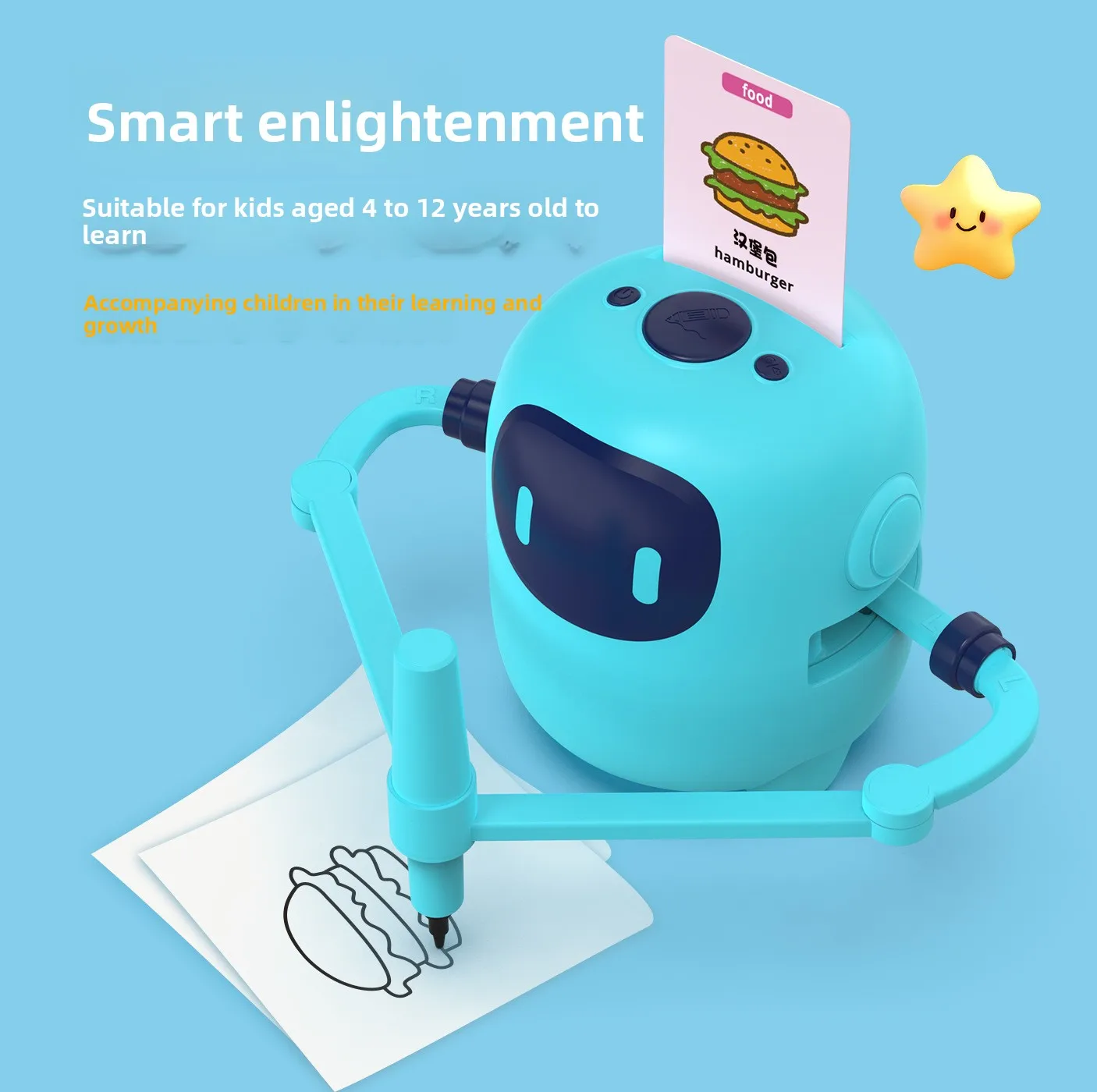 robot-de-peinture-intelligent-bleu-pour-enfants-jouet-de-croissance-d'eveil-peinture-educative-avec-stylo-carte-peinture-intelligente