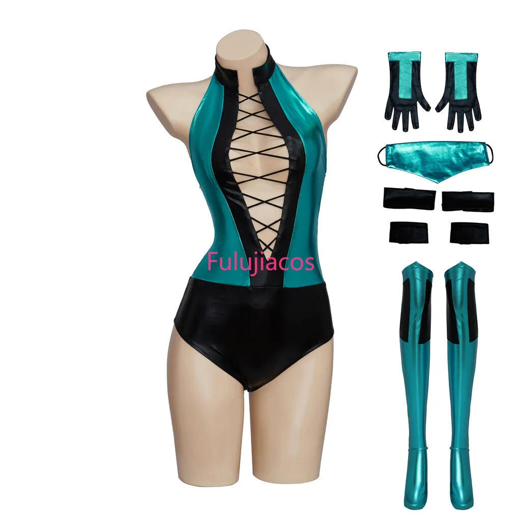 

Fulujiacos Kitana Cosplay Costumes Ninja Uniform Game Role Play Jumpsuit