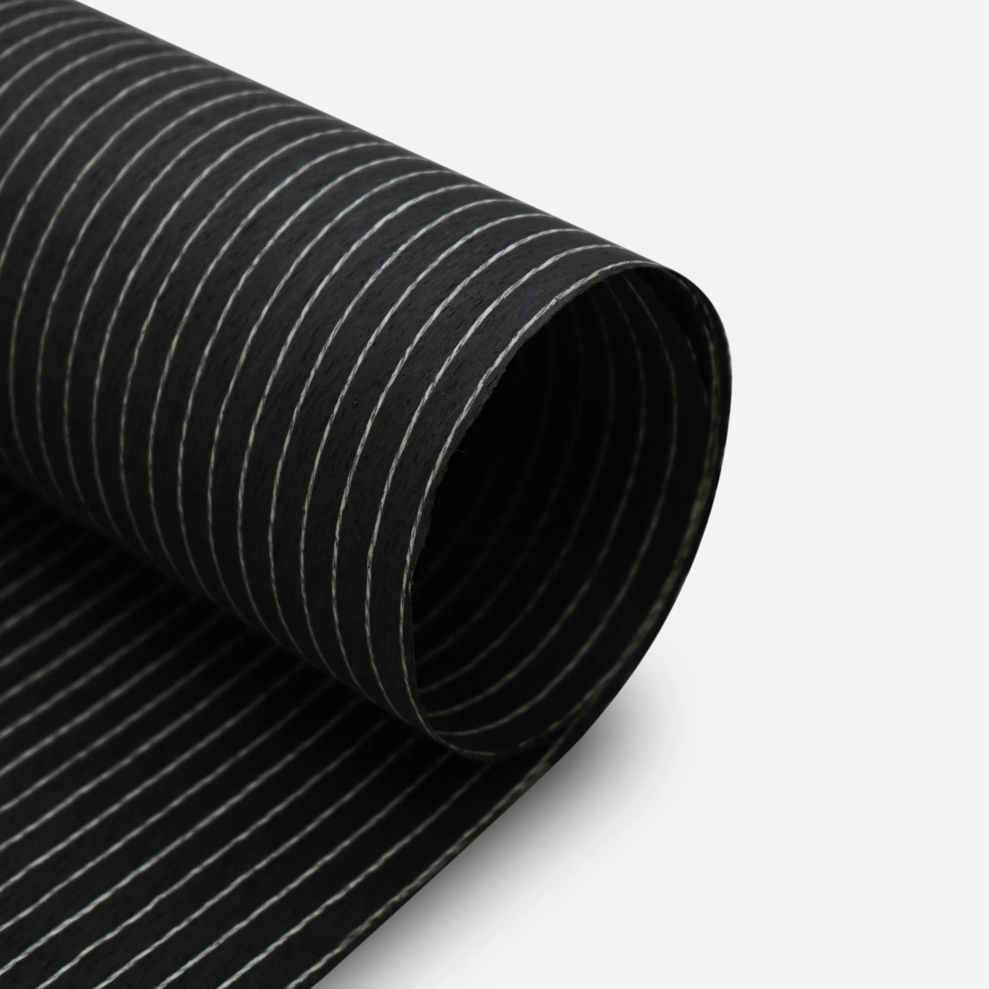 58x250cm Black & White Engineered Wood Veneer, Reconstituted Fleece Backed Composite Wood Veneer Sheet for Furniture Renovation