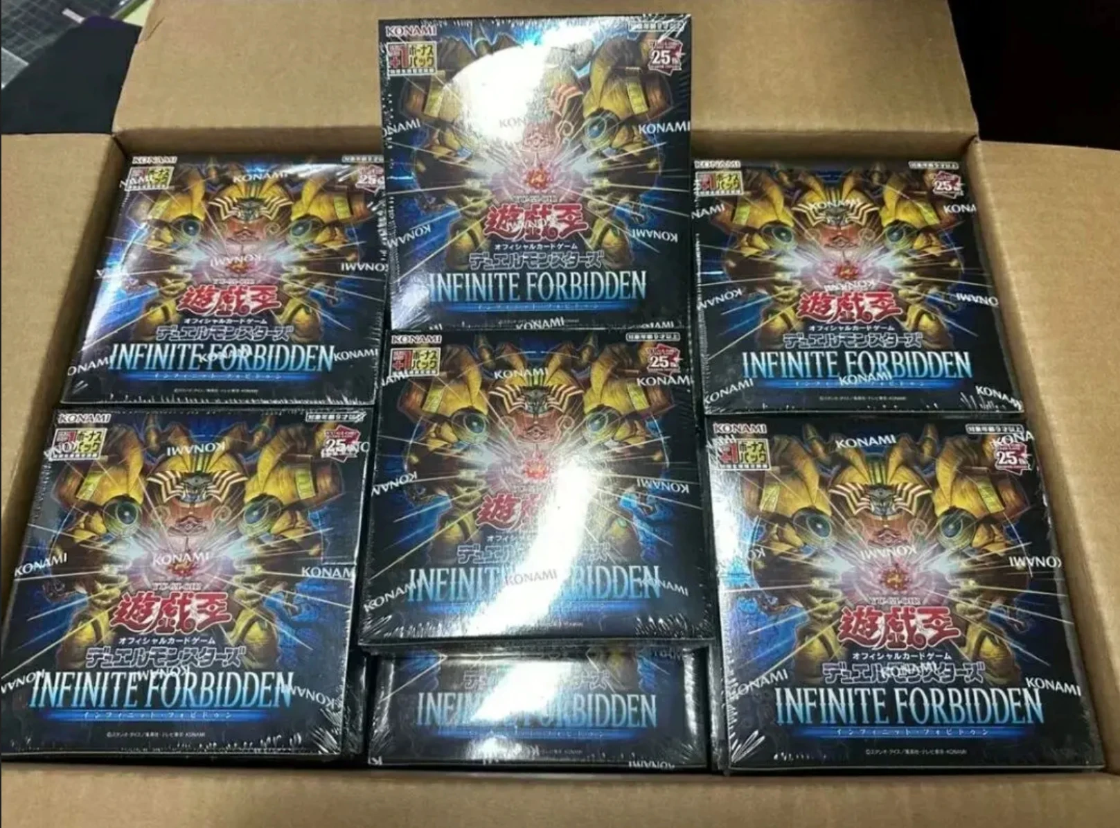 Yugioh KONAMI Duel Monsters 25th Quarter Century THE Infinite Forbidden INFO Exodia Japanese Collection Sealed Booster Box