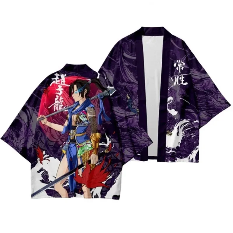 Japanese Traditional Clothing Dragon Print Kimono Boys Girls Asian Retro Yukata  Hanfu Yukata Shirt Sexy Kimono