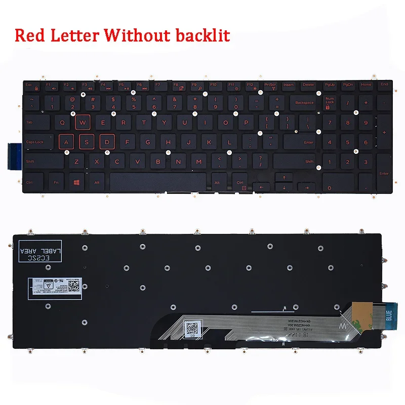 New Laptop Rreplacement Keyboard Compatible for DELL G3 15 7566 5565 5567 7567 5665 5570 7577 5568 P65F P72F