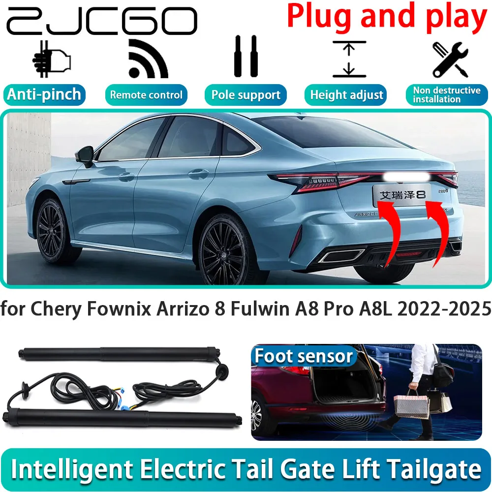 

for Chery Fownix Arrizo 8 Fulwin A8 Pro A8L 2022-2025 Car OEM Electric Powered Tailgate Power Liftgate Automatic Tailgate System
