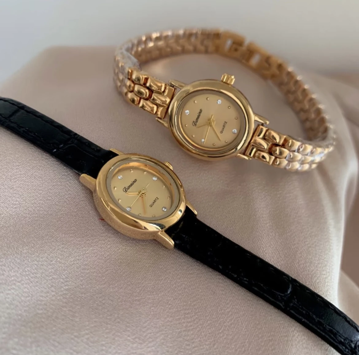 

Vintage style light luxury high-end temperament luxury small dial quartz women's watch Classic style ladies watch female gift