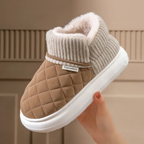 Unisex Quilted Platform Snow Boots