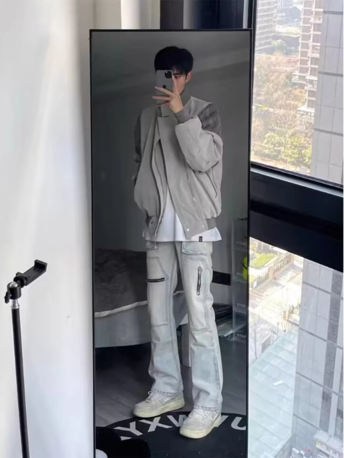 

Мужская куртка-бомбер American Sle MA Pilot Jaet, весна-осень, с дизайнерским кроем, комбинированная, из полиэстера, с длинными рукавами, на молнии...