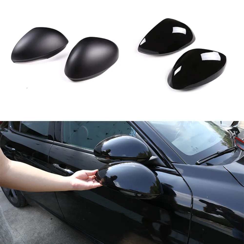 Car Rearview Mirror Decoration Cover For Alfa Romeo Giulia 2017-2020ABS Accessories