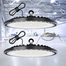 LED Industrial Light 100W 150W 200W UFO Bay Lights Super Bright Round Spotlights For Warehouses Factories Homes Outdoor Indoor