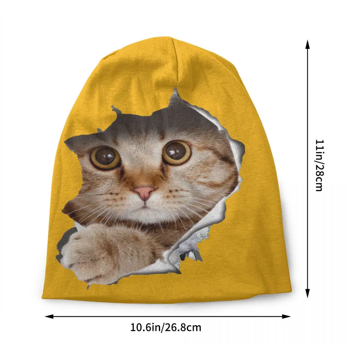 Kawaii Cute Cat Beanie Cap Unisex Winter Warm Bonnet Femme Knitting Hat Hip Hop Outdoor Cartoon Kitten Skullies Beanies Hats