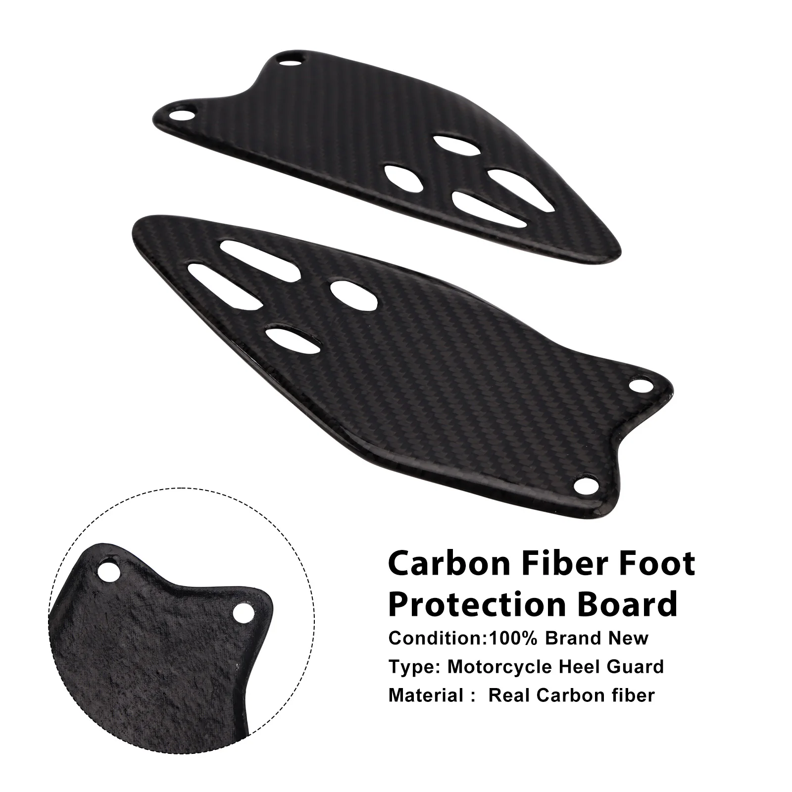 

Защитная плата для ног Topteng из настоящего углеродного волокна для Kawasaki ZX-6R 636 2019 2020 2021 2022 2023 2024 2025