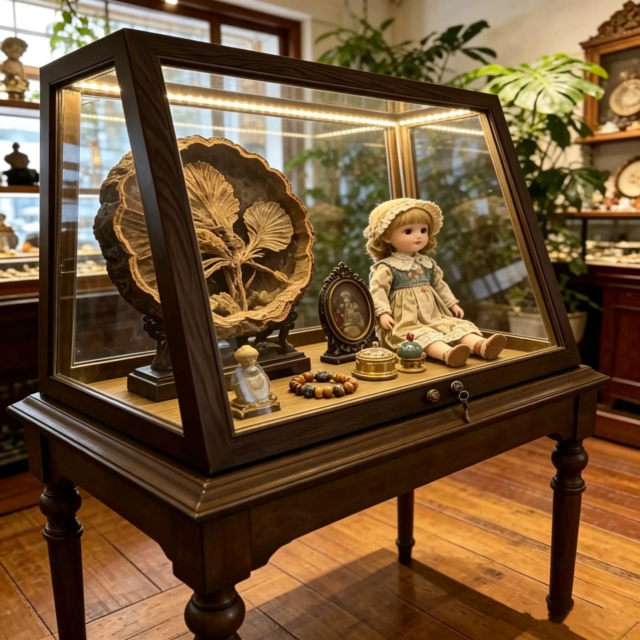 Medieval style jewelry t jewelry  jewelry display t figure cabinet glassretro nakajima table displa