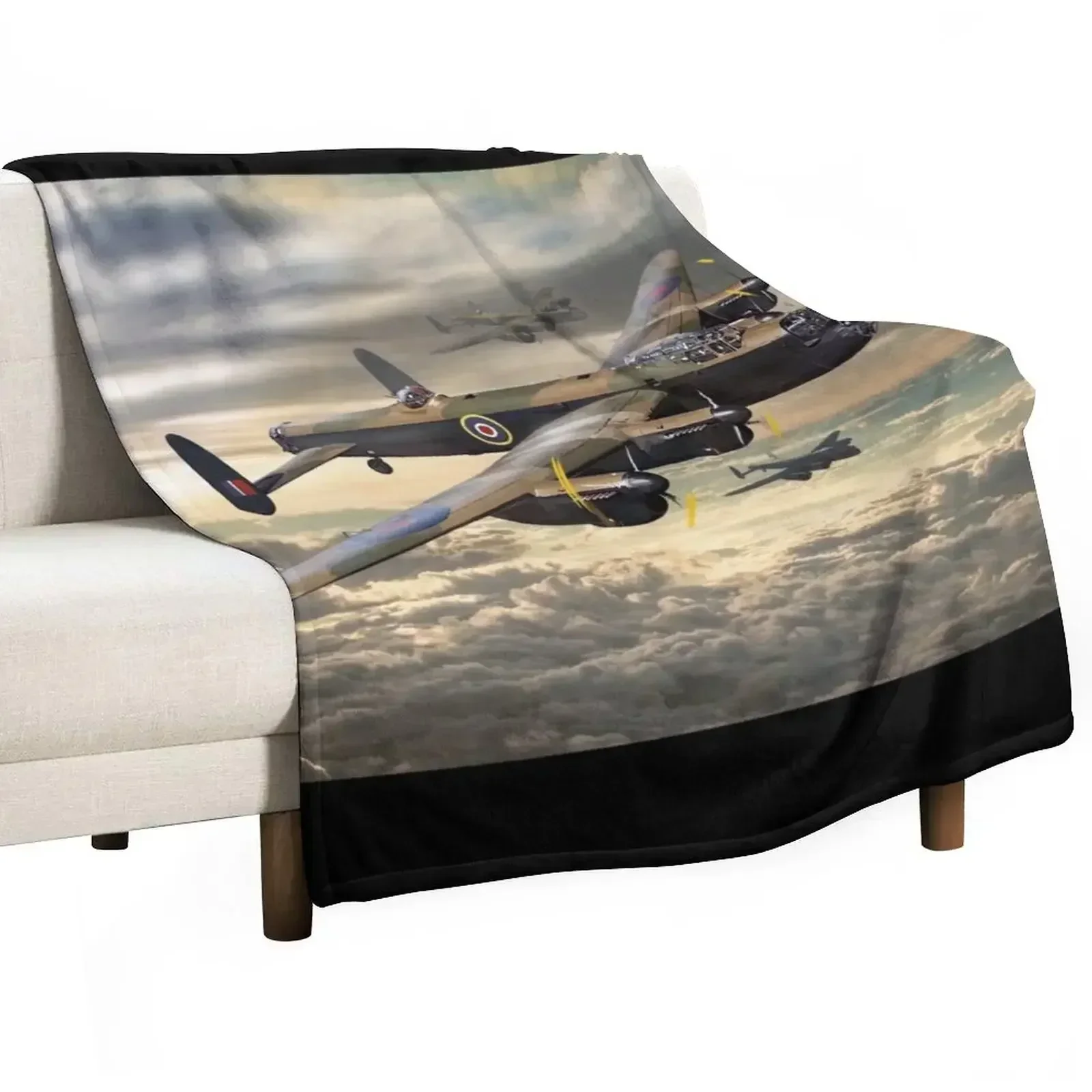 

Avro Lancaster Throw Blanket Weighted Camping Blankets For Sofas Blankets