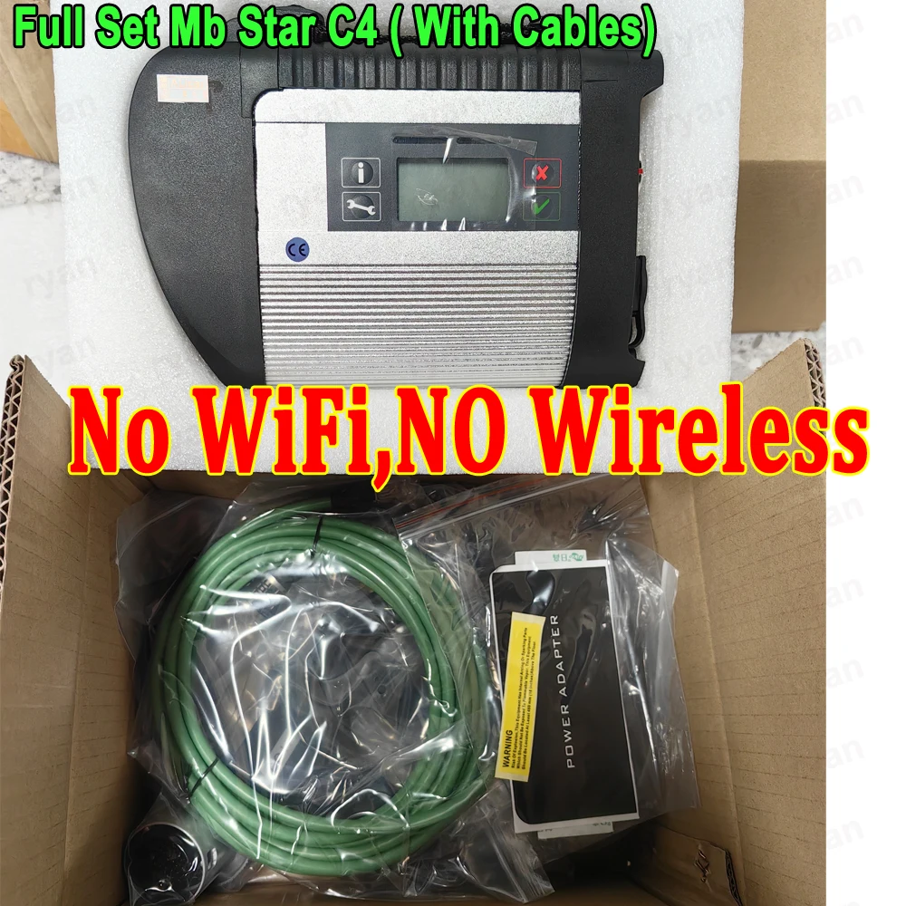 Special Style No WiFi MB Star C4 With Full Cable No Wireless Sd Connect C4 For Car Truck 12V 24V Auto Diagnostic Tool Super Chip