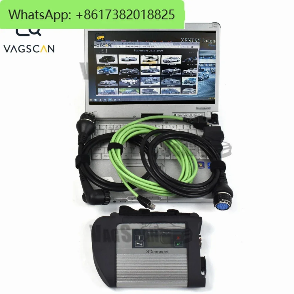 Toughbook CF C2 with 2021.09 Version for MB SD C4 Connect Star Diagnosis wifi DTS Vediamo Car Truck diagnostic tool