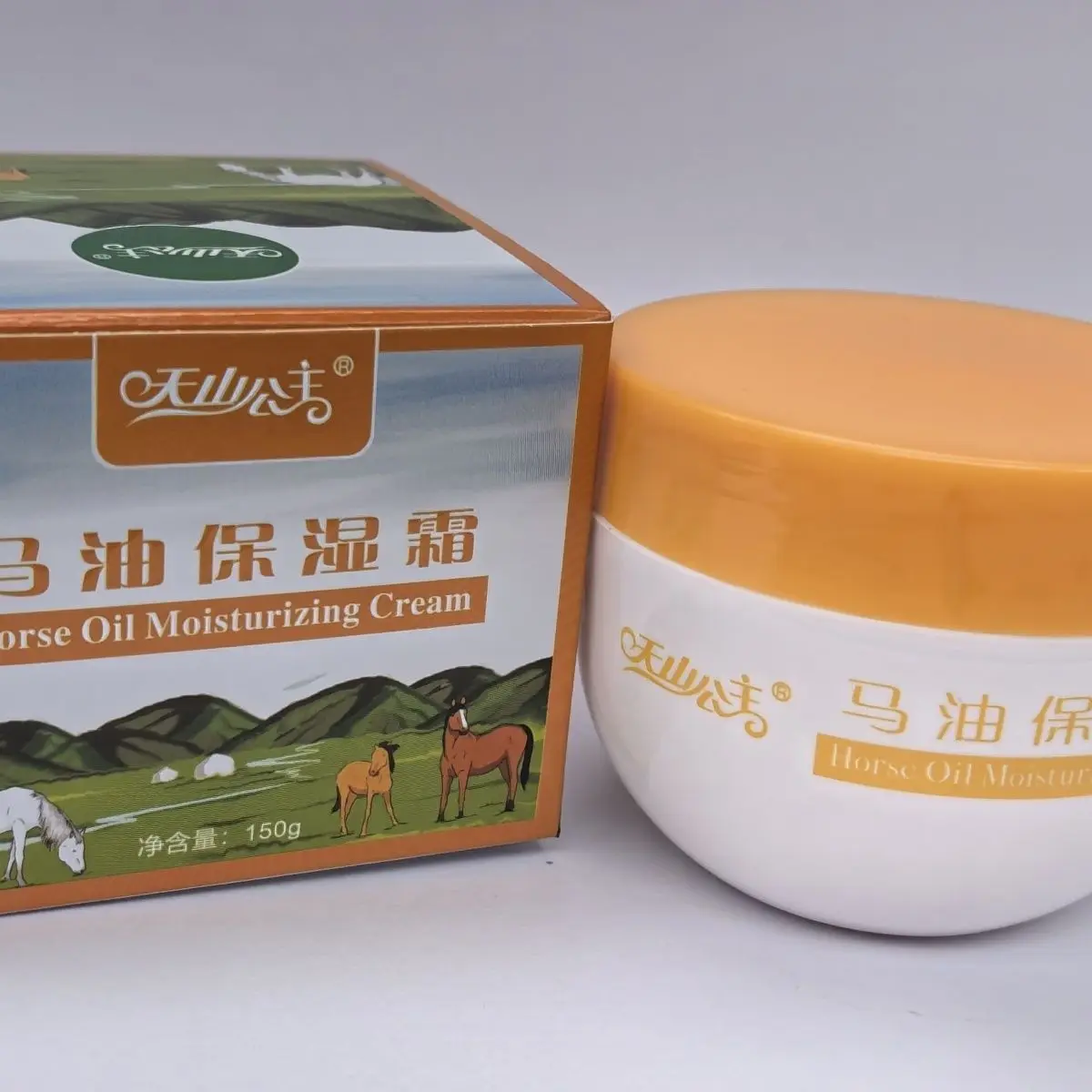 

​​150g Horse Oil Moisturizing Cream, Hydrating Non-Greasy Face Cream for All Seasons, Unisex​