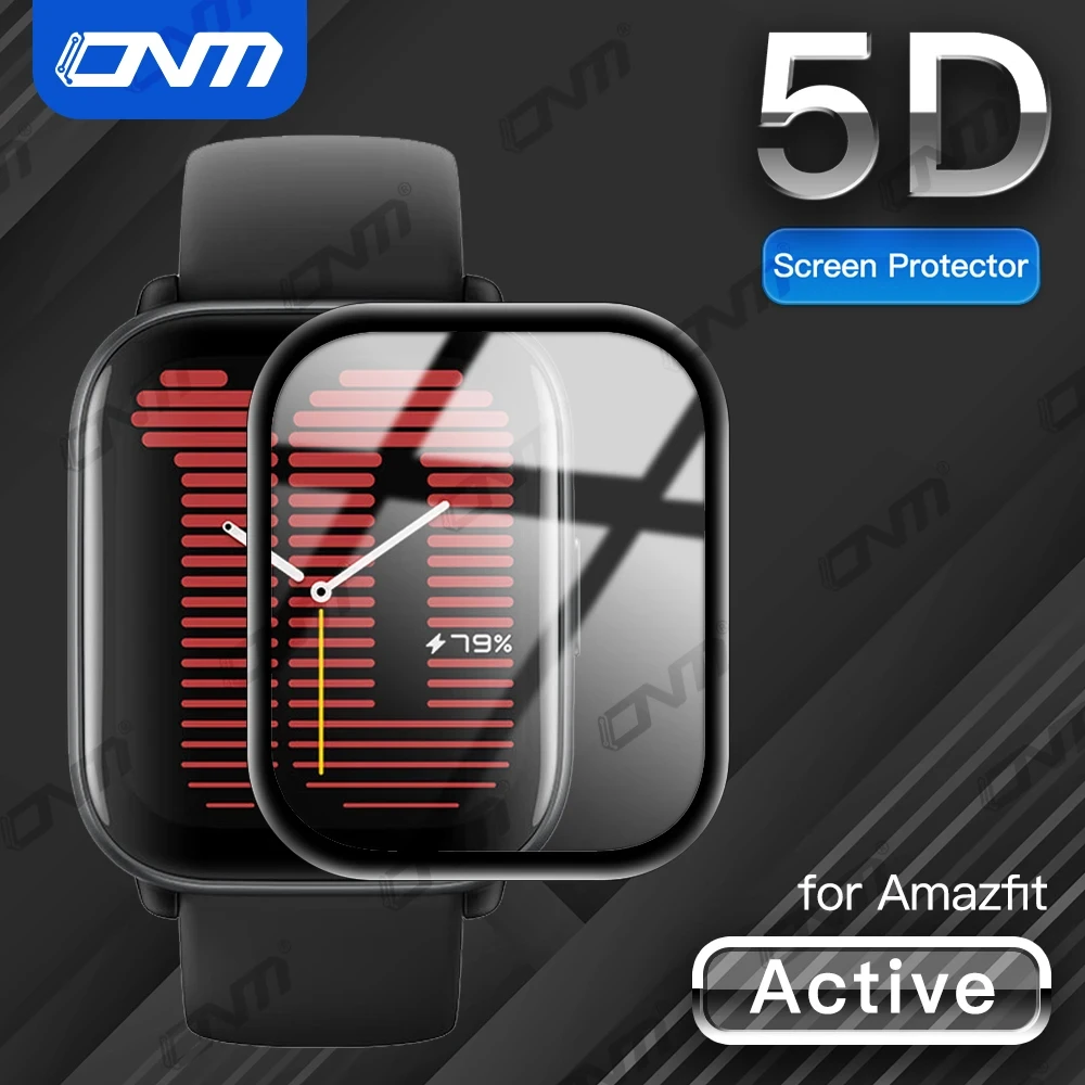 

20D Screen Protector for Amazfit Active Anti-scratch Film for Amazfit Active Full Coverage Ultra-HD Protective Film (Not Glass)