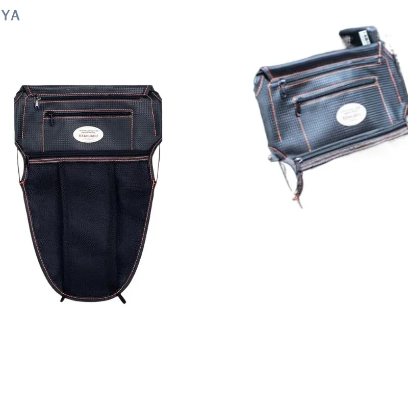 【SA】Car Seat Middle Organizer Handbag Holder With Zipper Pockets Large Capacity Ideal For Daily Driving Road Trips