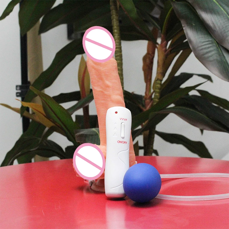 Realistic Squirting Dildo Ejaculating Penis for Women with Strong Suction Cup Anal Cleaning Prostate Masturbation Sex Toys