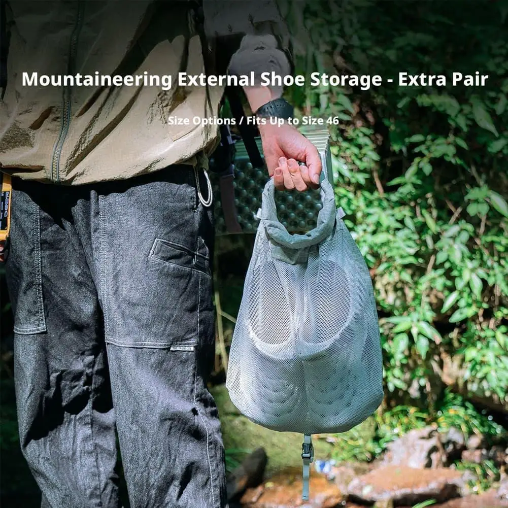 Outdoor Backpack Expandable Pocket Multifunctional Detachable Shoe Storage Bag for Hiking Climbing Travel