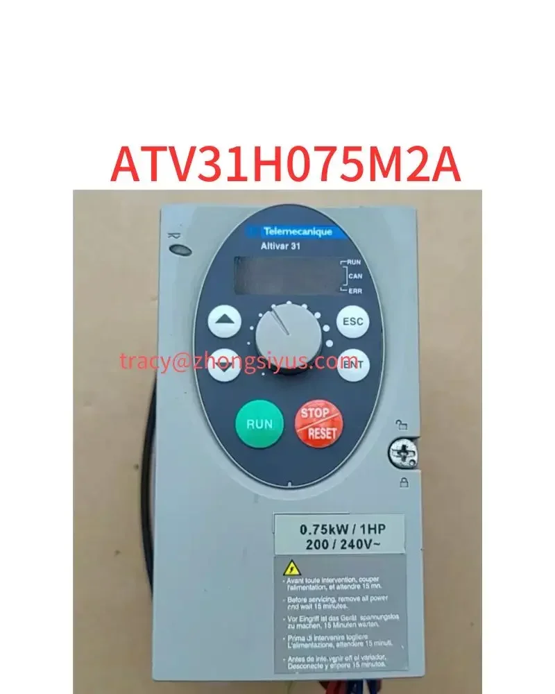 

Second-hand inverter ATV31H075M2A 0.75 kw function intact