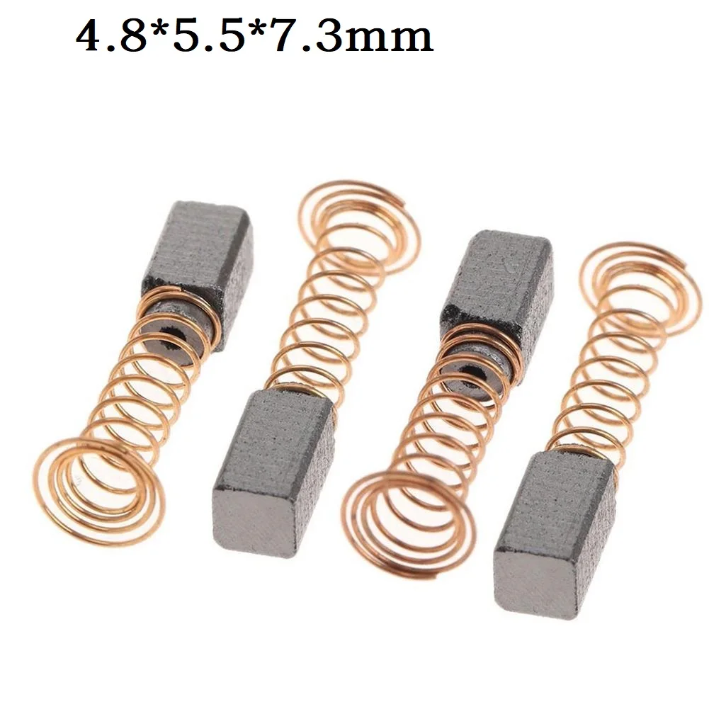 

Power Tools Carbon Brush 4Pcs For Electric Motor 4.85.57.3mm For 200 4000 Mini Drill Parts Rotary Tool Straight Grinder